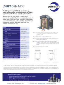 Image links to spec sheet for Puradyn model M06